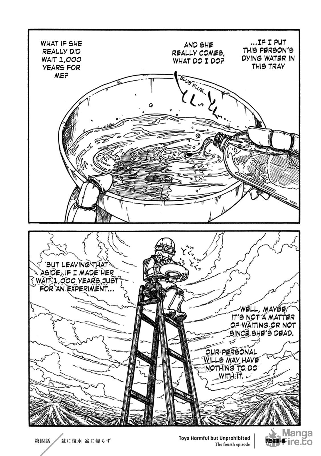 To the Tray, Spilt Water. To the Tray, Not Returning. (Water in the Past) page 14