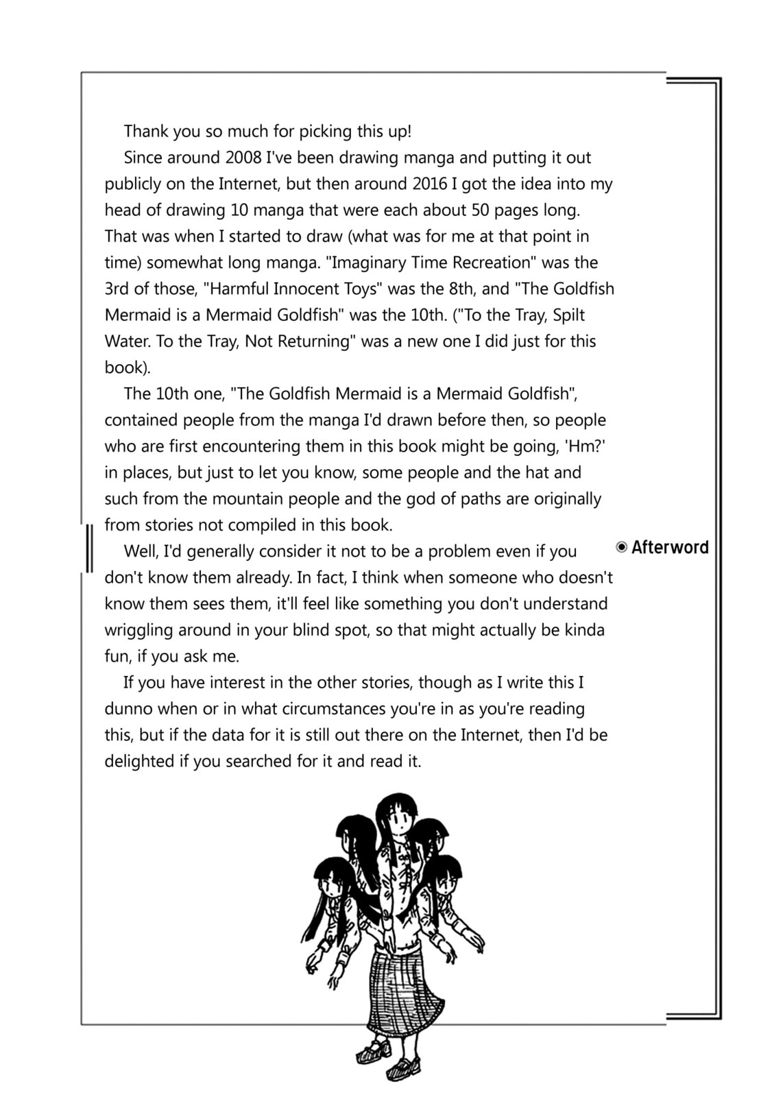 To the Tray, Spilt Water. To the Tray, Not Returning. (Water in the Past) page 27